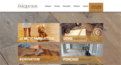 Desktop Screenshot of lepetitparqueteur.com