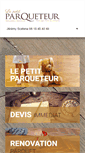 Mobile Screenshot of lepetitparqueteur.com